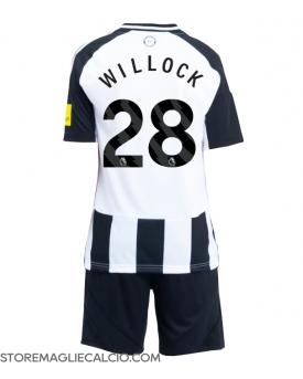 Newcastle United Joe Willock #28 Maglia Gara Casa Repliche 2024-25 Bambino Maniche Corte